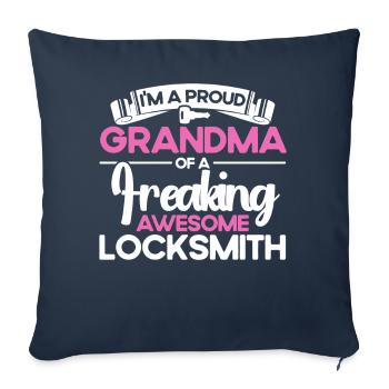 Locksmith Lock Picking Employee Locksmith - Sofa pillowcase 17,3'' x 17,3'' (45 x 45 cm) - navy - Front