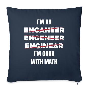 Engineer - Sofa pillowcase 17,3'' x 17,3'' (45 x 45 cm) - navy - Front