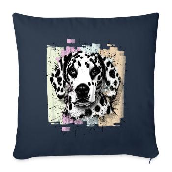Dalmatian - Sofa pillowcase 17,3'' x 17,3'' (45 x 45 cm) - navy - Front