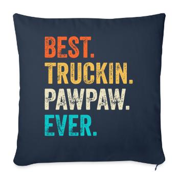 Truck Driver Dad Father Father's Day - Sofa pillowcase 17,3'' x 17,3'' (45 x 45 cm) - navy - Front