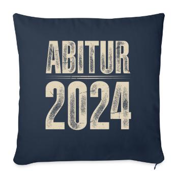 Abitur 2024 - Sofakissenbezug 45 x 45 cm - Navy - Vorne