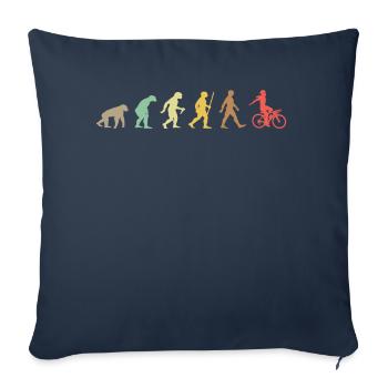 Bike Retro Cycling Evolution Bicycle - Sofa pillowcase 17,3'' x 17,3'' (45 x 45 cm) - navy - Front