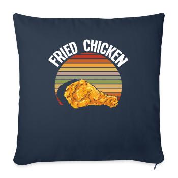 Fried Chicken Retro - Sofa pillowcase 17,3'' x 17,3'' (45 x 45 cm) - navy - Front