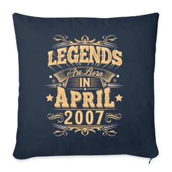 April 2007 Birthday Legend - Sofa pillowcase 17,3'' x 17,3'' (45 x 45 cm) - navy - Front
