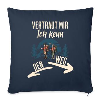 Wander - Sofa pillowcase 17,3'' x 17,3'' (45 x 45 cm) - navy - Front