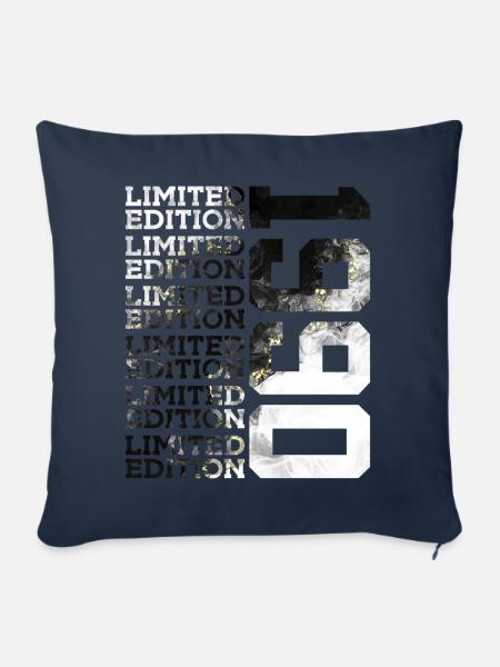 36 JAHRE LIMITED EDITION 1990 36. GEBURTSTAG - Sofakissenbezug 45 x 45 cm - Navy