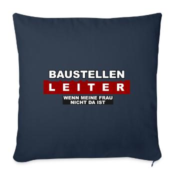 Baustellen Leiter - Sofakissenbezug 45 x 45 cm - Navy - Vorne