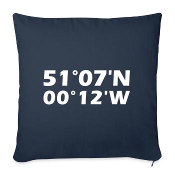 Crawley coordinates - Sofa pillowcase 17,3'' x 17,3'' (45 x 45 cm) - navy - Front
