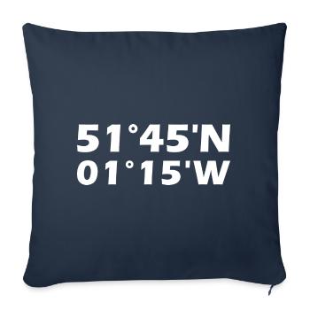 Coordonnées Oxford - Housse de coussin décorative 45 x 45 cm - bleu marine - Devant