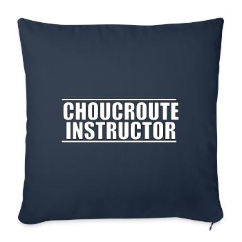 Sauerkraut instructor - Sofa pillowcase 17,3'' x 17,3'' (45 x 45 cm) - navy - Front