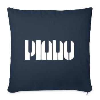 Piano - Sofakissenbezug 45 x 45 cm - Navy - Vorne
