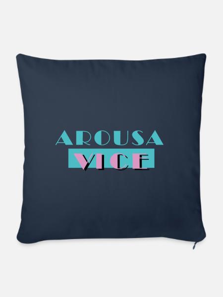 AROUSA VICE - Sofakissenbezug 45 x 45 cm - Navy
