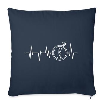 Travel Holidays - Sofa pillowcase 17,3'' x 17,3'' (45 x 45 cm) - navy - Front