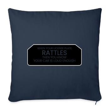 Mein Auto ist laut! - Sofakissenbezug 45 x 45 cm - Navy - Vorne
