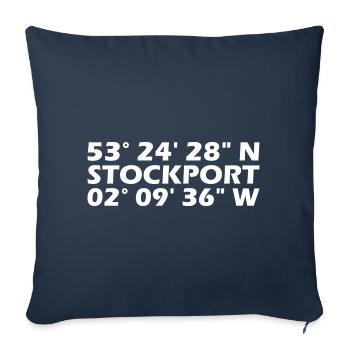 Coordonnées stockport - Housse de coussin décorative 45 x 45 cm - bleu marine - Devant
