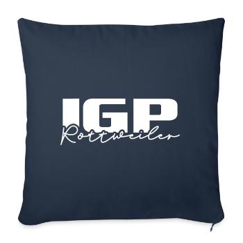 IGP ROTTWEILER Dog Sports Wilsigns Dogs - Sofa pillowcase 17,3'' x 17,3'' (45 x 45 cm) - navy - Front