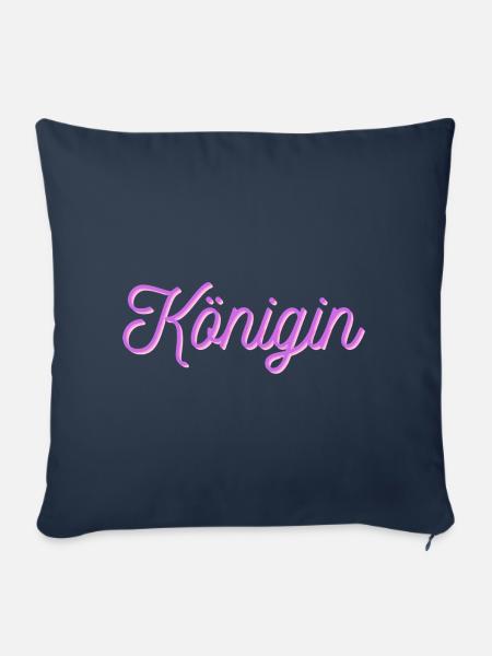 Königin - Sofakissenbezug 45 x 45 cm - Navy