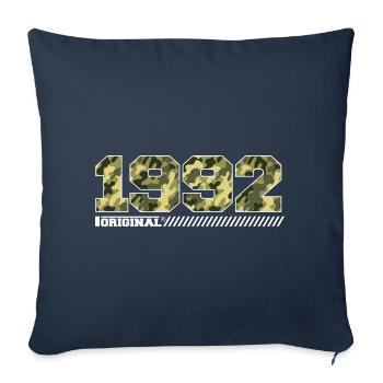 Cadeau d’anniversaire 1992 Vintage 1992 Army - Housse de coussin décorative 45 x 45 cm - bleu marine - Devant