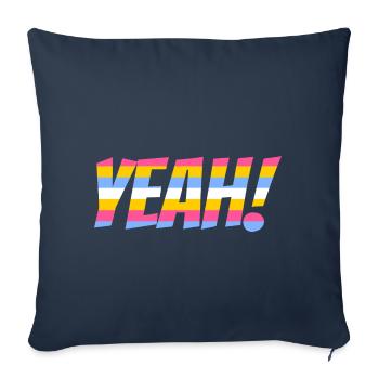 YEAH! - Sofakissenbezug 45 x 45 cm - Navy - Vorne