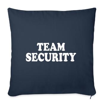 Team security - Sofa pillowcase 17,3'' x 17,3'' (45 x 45 cm) - navy - Front