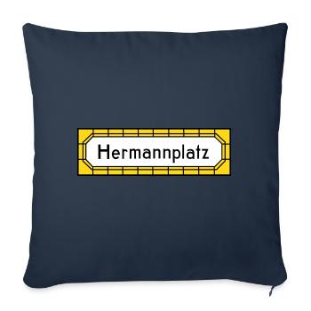 Hermannplatz NEUKÖLLN - Sofakissenbezug 45 x 45 cm - Navy - Vorne