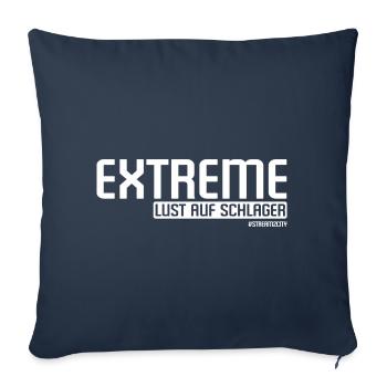 Extreme lust auf schlager weiß - Sofakissenbezug 45 x 45 cm - Navy - Vorne