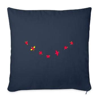 Birdies - Sofa pillowcase 17,3'' x 17,3'' (45 x 45 cm) - navy - Front