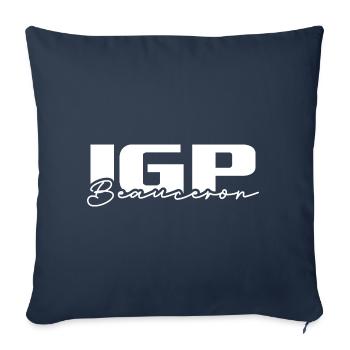 IGP BEAUCERON Dog Sport Wilsigns Dog Dog - Sofa pillowcase 17,3'' x 17,3'' (45 x 45 cm) - navy - Front