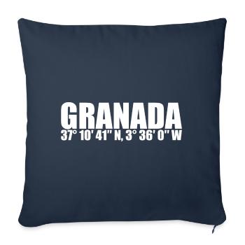 Coordonnées de Grenade - Housse de coussin décorative 45 x 45 cm - bleu marine - Devant
