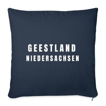 Geestland Lower Saxony - Sofa pillowcase 17,3'' x 17,3'' (45 x 45 cm) - navy - Front