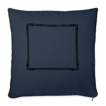 2577109 cadre - Housse de coussin décorative 45 x 45 cm - bleu marine - Devant