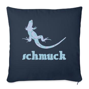 eidechse schmuck musterung - Sofakissenbezug 45 x 45 cm - Navy - Vorne