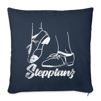 Tap dance - Sofa pillowcase 17,3'' x 17,3'' (45 x 45 cm) - navy - Front