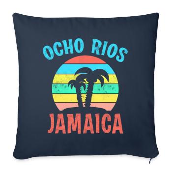 OCHO RIOS JAMAICA Sonnenuntergang Karibik Jamaika - Sofakissenbezug 45 x 45 cm - Navy - Vorne