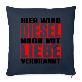 Diesel - Housse de coussin décorative 45 x 45 cm - bleu marine - Devant