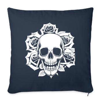 Horror Skull Skull Art Skull Gothic Heavy Metal - Sofa pillowcase 17,3'' x 17,3'' (45 x 45 cm) - navy - Front