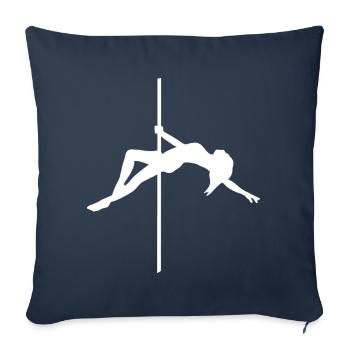 Pole Dance Figure - Dance Pose - Sofa pillowcase 17,3'' x 17,3'' (45 x 45 cm) - navy - Front