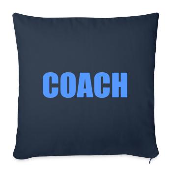 Coach - Housse de coussin décorative 45 x 45 cm - bleu marine - Devant