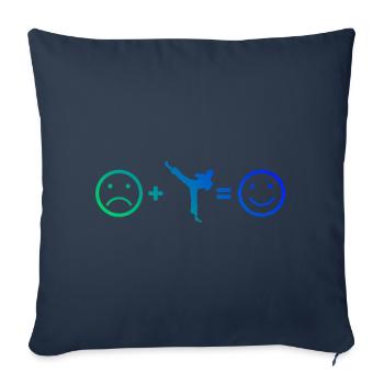 Kickboxing Hommes Boxe Kickboxing Kickboxing - Housse de coussin décorative 45 x 45 cm - bleu marine - Devant