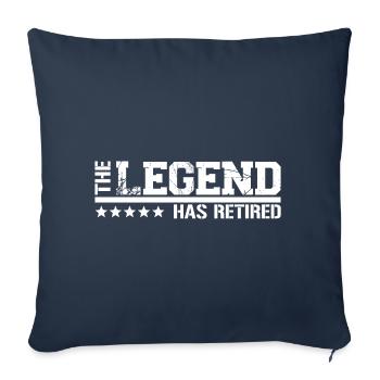 THE LEGEND HAS RETIRED - Sofa pillowcase 17,3'' x 17,3'' (45 x 45 cm) - navy - Front
