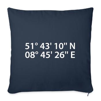 Coordonnées de Paderborn - Housse de coussin décorative 45 x 45 cm - bleu marine - Devant