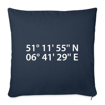 Coordonnées neuss - Housse de coussin décorative 45 x 45 cm - bleu marine - Devant