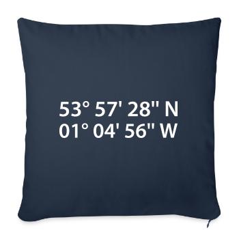 York Coordinates - Sofa pillowcase 17,3'' x 17,3'' (45 x 45 cm) - navy - Front