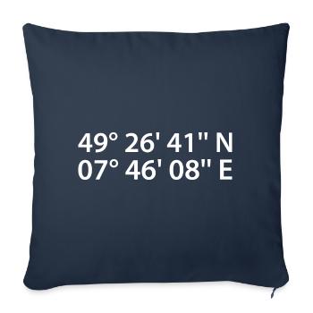 Coordonnées de Kaiserslautern - Housse de coussin décorative 45 x 45 cm - bleu marine - Devant