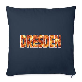 Dresden - Sofa pillowcase 17,3'' x 17,3'' (45 x 45 cm) - navy - Front