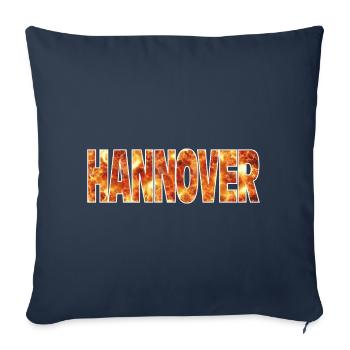 Hanovre - Housse de coussin décorative 45 x 45 cm - bleu marine - Devant