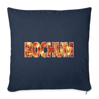 Bochum - Housse de coussin décorative 45 x 45 cm - bleu marine - Devant