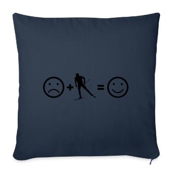 Cross-country Classic Women Cross Country Men Classic - Sofa pillowcase 17,3'' x 17,3'' (45 x 45 cm) - navy - Front