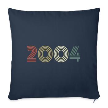 2004 Geburtstag Jahrgang 2004 Geschenk 2004 - Sofakissenbezug 45 x 45 cm - Navy - Vorne