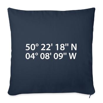 Coordonnées de Plymouth - Housse de coussin décorative 45 x 45 cm - bleu marine - Devant